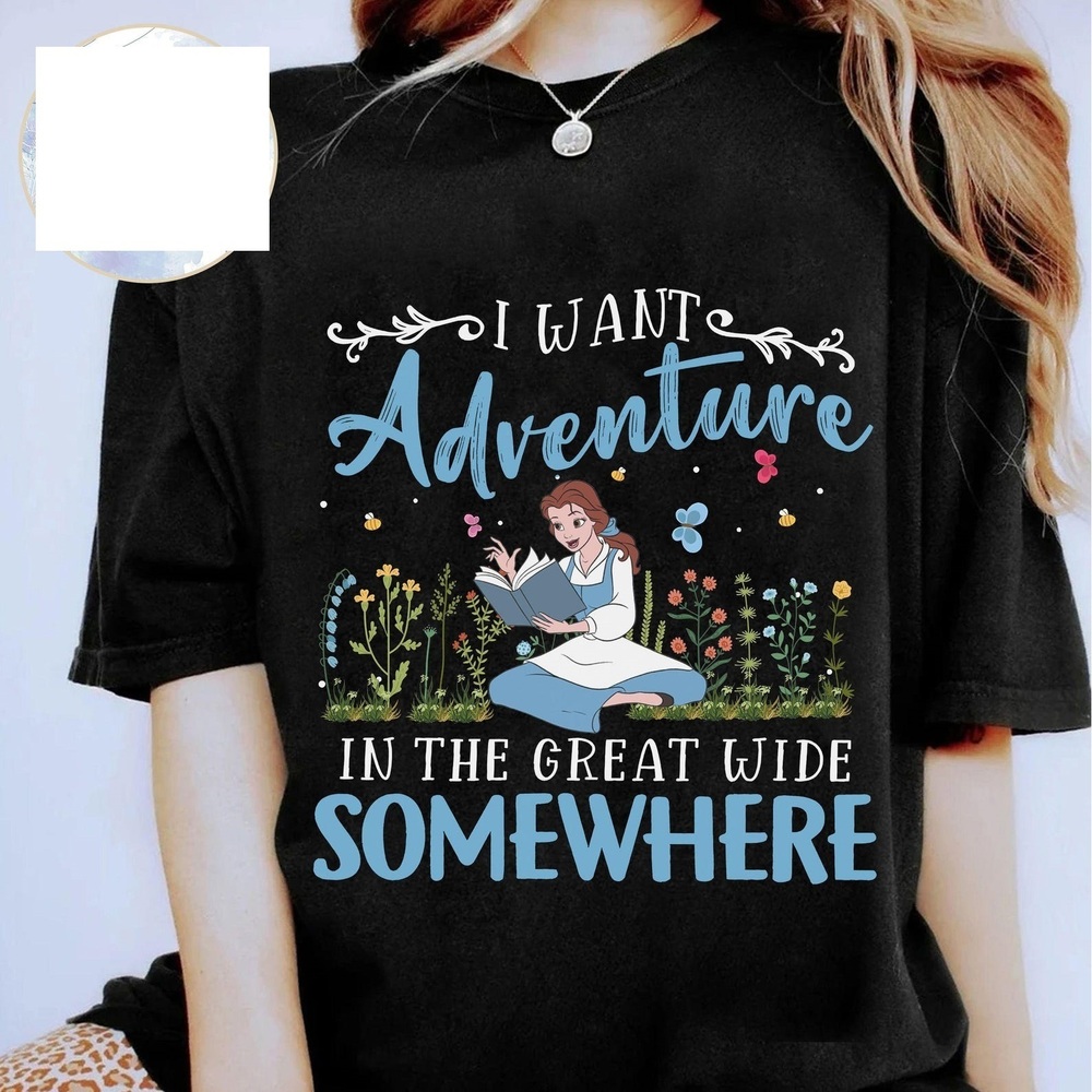 Disney Beauty And The Beast Shirt Bella Princess Book Quotes T-shirt
